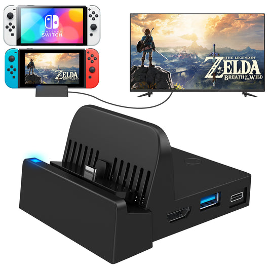 Ponkor Portable TV Docking Station for Nintendo Switch and Switch OLED