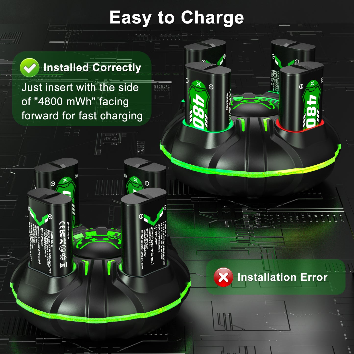 Rechargeable Batteries for Xbox Controller